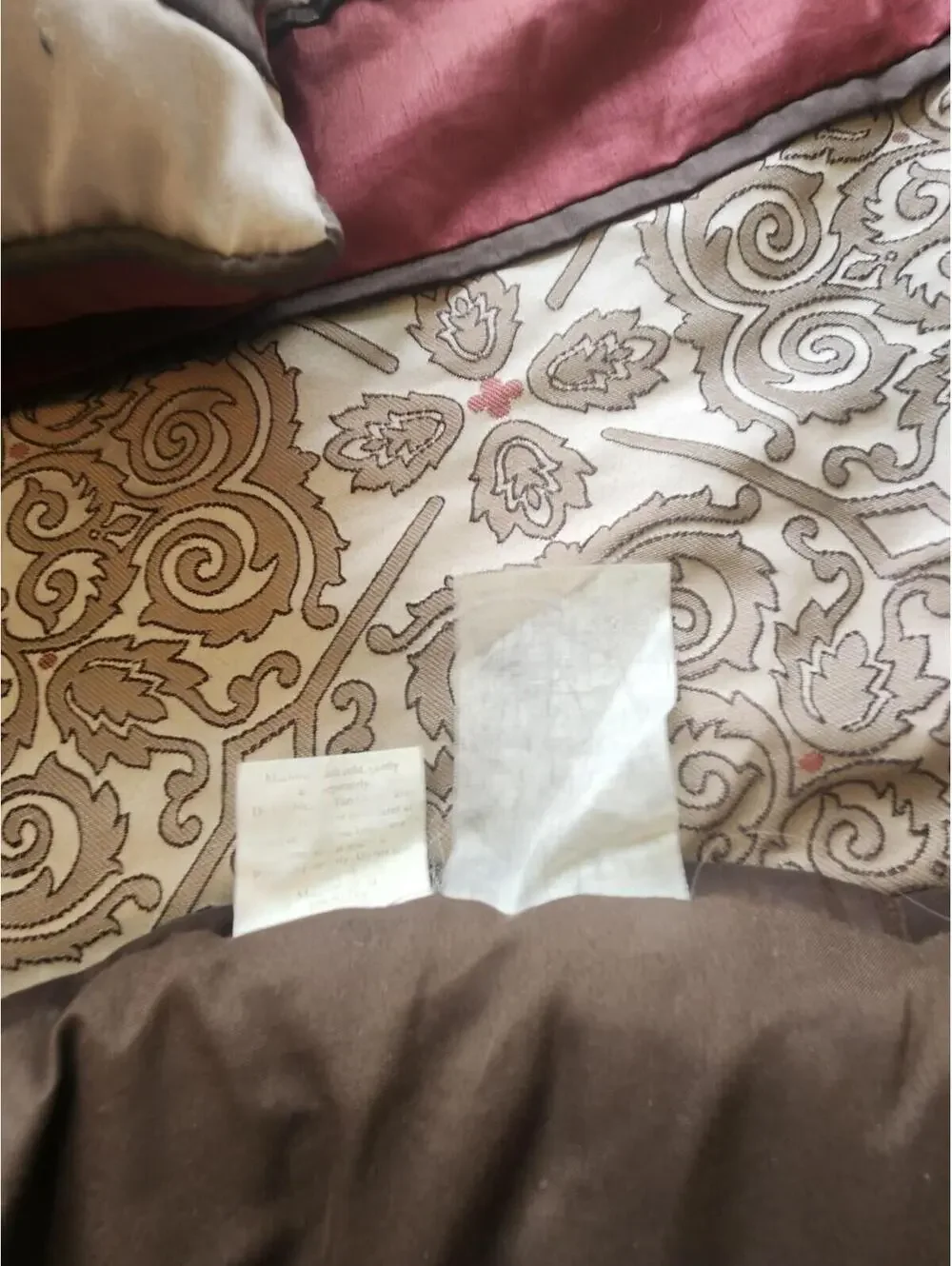 Madison Park Comforter Full/Queen Polyester Red Brown Cream With Pillow Bedding